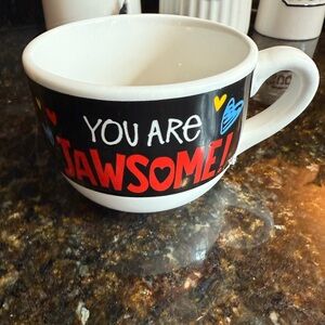 You Are Jawsome Black and Red Mug